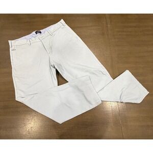 Allen Solly Classic Fit Mens Light Blue Micro Dot Pattern Pants Chinos Size 38